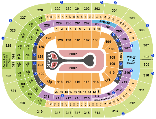 Benchmark International Arena Benson Boone Seating Chart